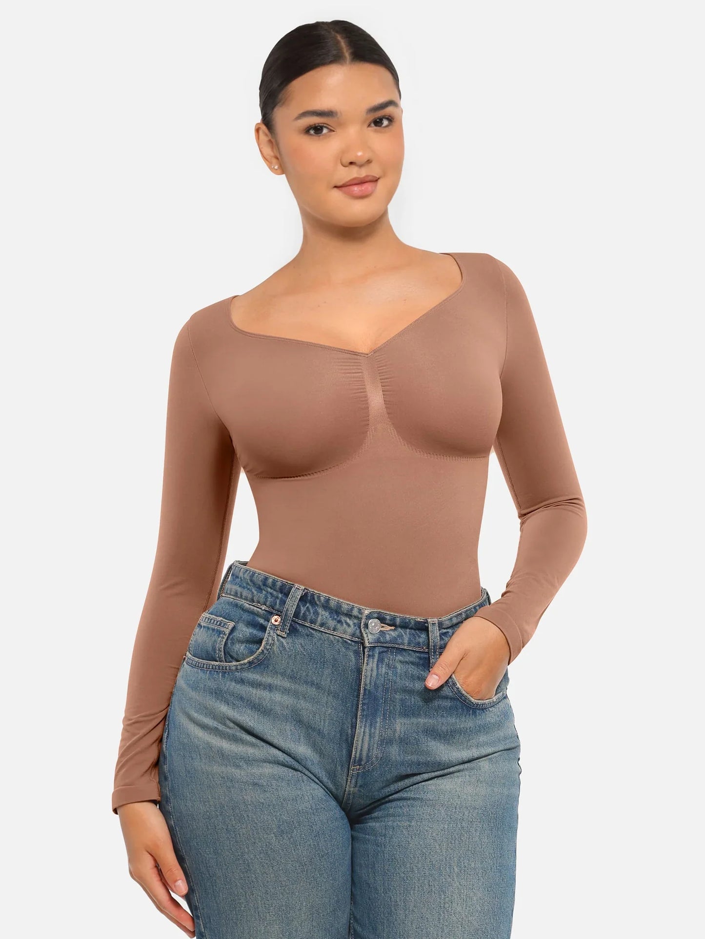 Shapevie – Long-Sleeve Shaping Bodysuit