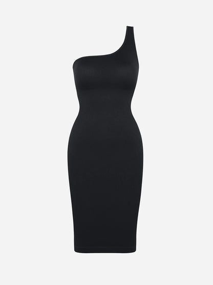 Shapevie – One-Shoulder Midi Shaping Dress