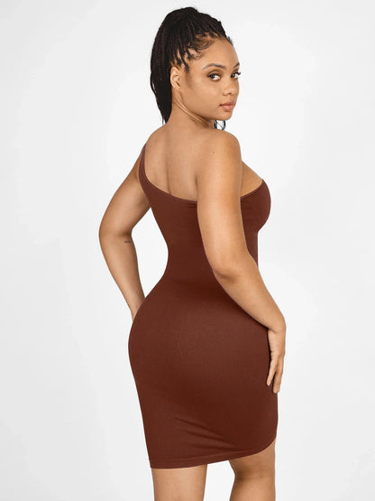 Shapevie – One-Shoulder Midi Shaping Dress