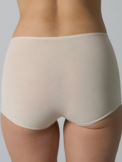 Shapevie – High-Waist Cotton Ribbed Shorts