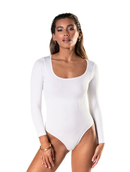 Shapevie – Long-Sleeve Thong Bodysuit