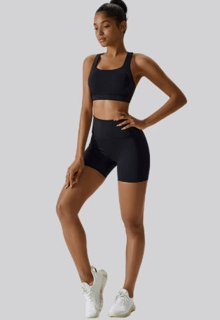 Conjunto Fitness Preto com Sutiã